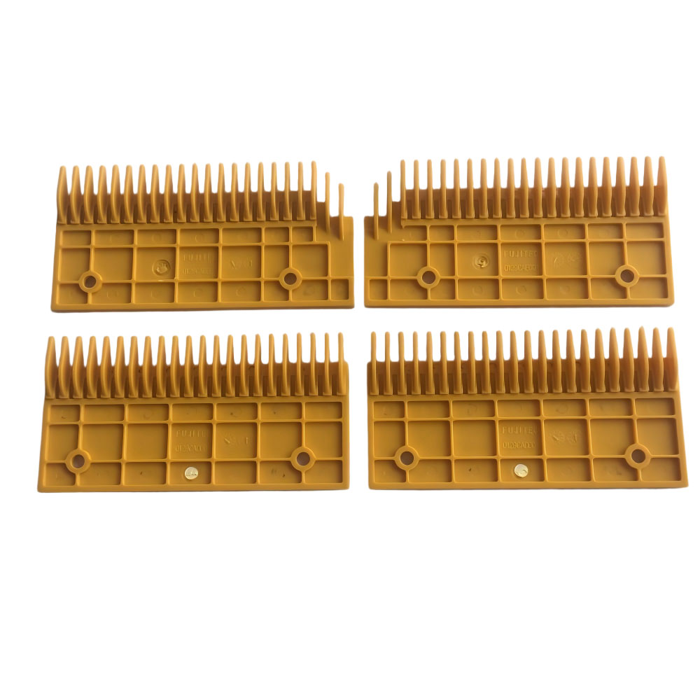 Fujitec Plastic Comb Plate, 22 Teeth, Part No. 0129CAE001L-R, Elevator & Escalator Parts, Manufacturer Direct Supply