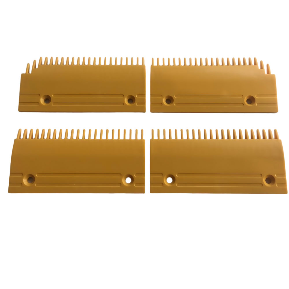 Fujitec Plastic Comb Plate, 22 Teeth, Part No. 0129CAE001L-R, Elevator & Escalator Parts, Manufacturer Direct Supply