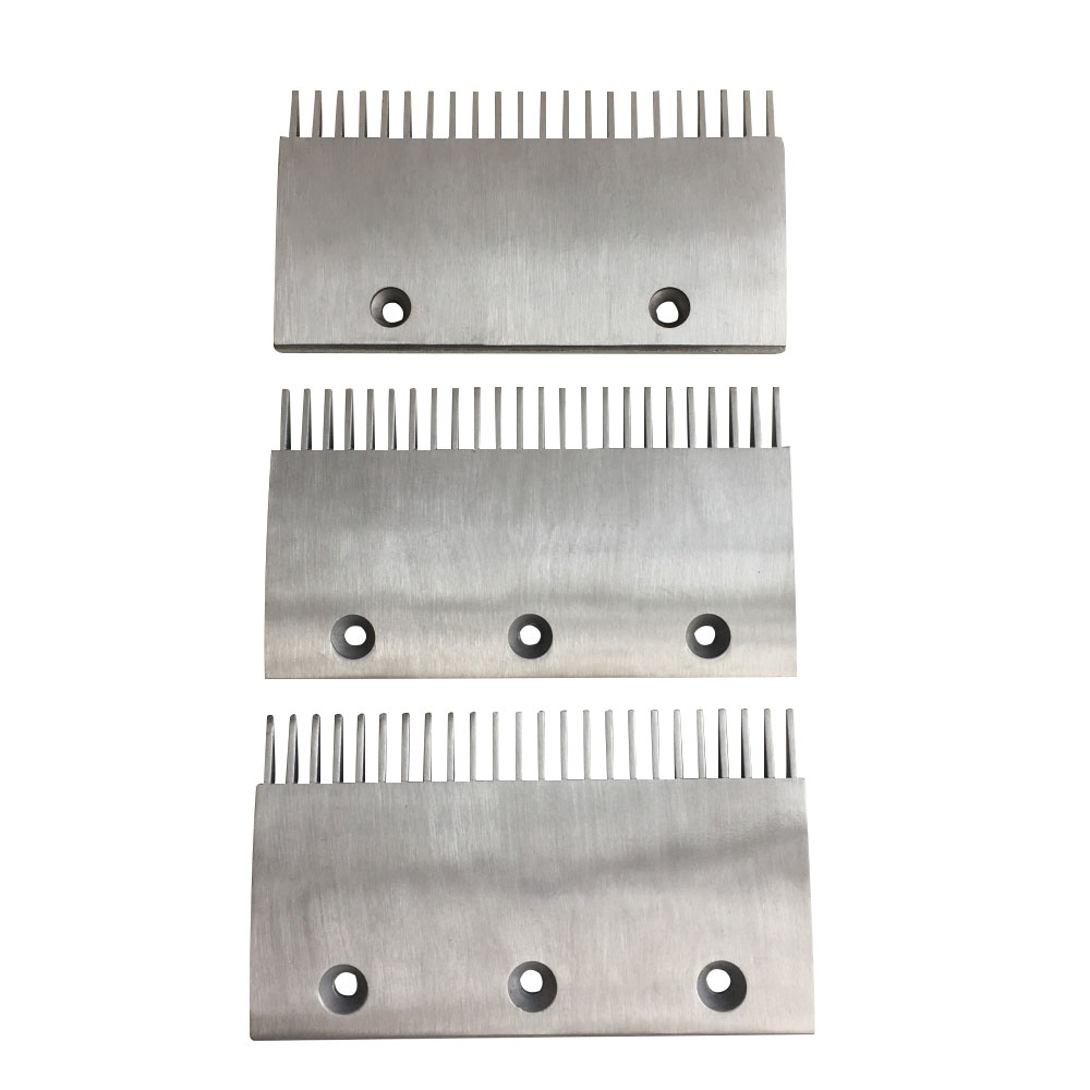 Thyssenkrupp Aluminum Alloy Comb Plate – Manufacturer Direct Supply, 24-Tooth Escalator Comb Plate, Model 9011 / Moving Walkway Comb Plate
