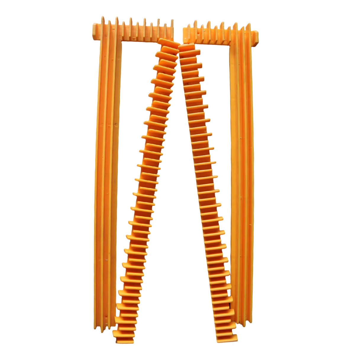 Hyundai Aluminum Alloy Escalator Step Edge Frame with Iron Pins | Step Edge Strip, Warning Strip | Compatible with Hyundai Step Edge