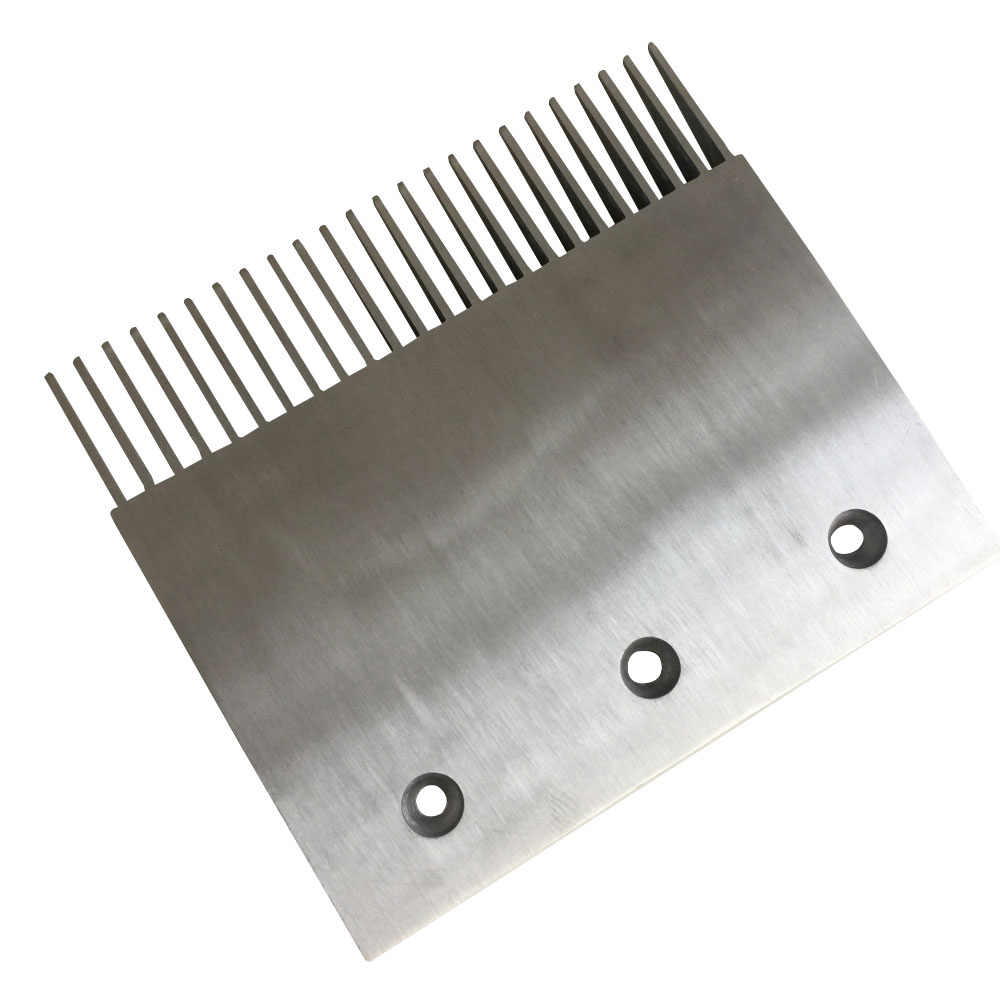 Thyssenkrupp Aluminum Alloy Comb Plate – Manufacturer Direct Supply, 24-Tooth Escalator Comb Plate / Original Genuine Moving Walkway Comb Plate