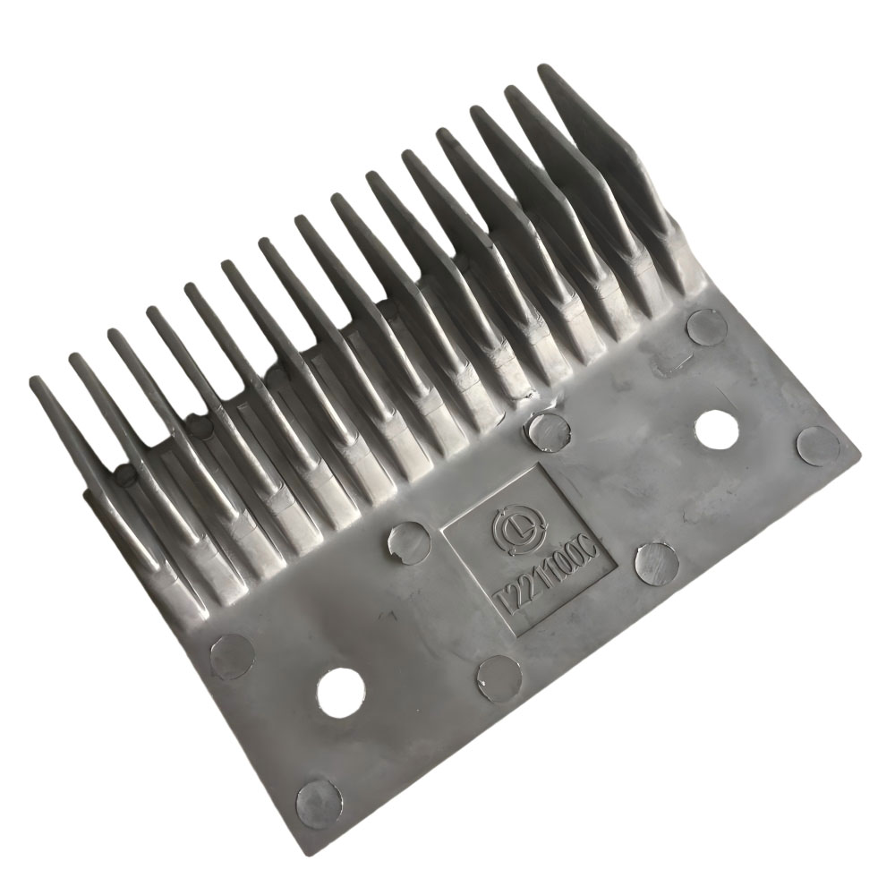 Escalator / Walkway Aluminum Comb Plate, Model A005010N, 15 Teeth, Dimensions 125X101X85 MM, Direct Sale