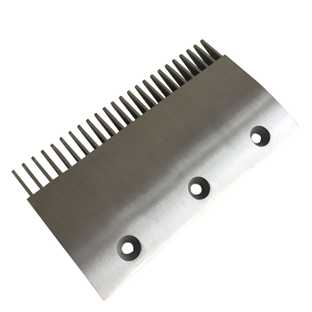 Thyssenkrupp Aluminum Alloy Comb Plate – Manufacturer Direct Supply, 24-Tooth Escalator Comb Plate, Model 9011 / Moving Walkway Comb Plate