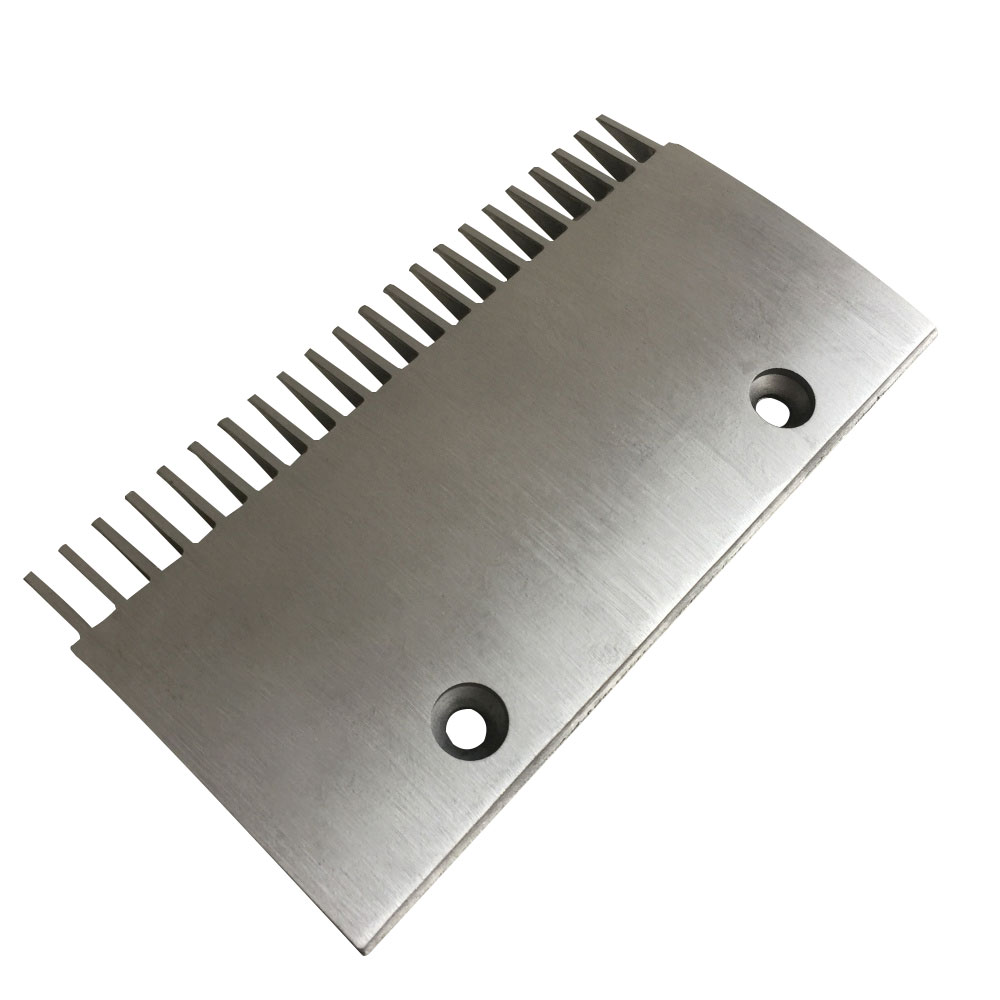 Thyssenkrupp Aluminum Alloy Comb Plate – Manufacturer Direct Supply, 24-Tooth Escalator Comb Plate, Model 9011 / Moving Walkway Comb Plate