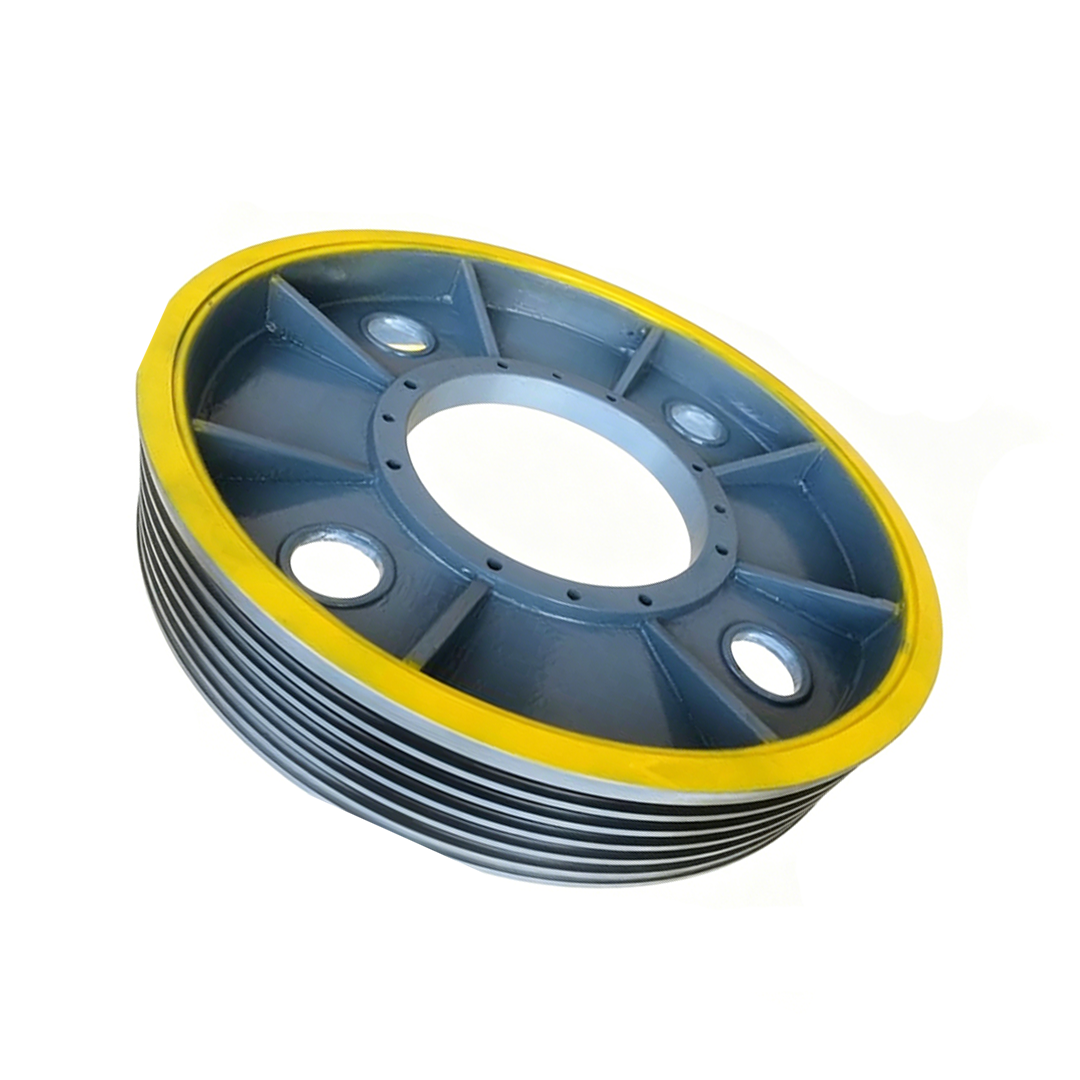 KONE Elevator Traction Sheave, 650/710/760mm 6-7 Groove 12/13/14mm Rope Main Traction Machine Drive Wheel