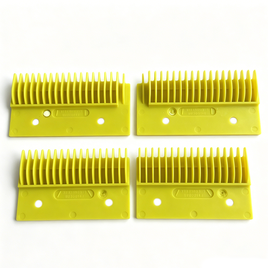 Yellow Fluorescent Escalator Comb Plate H2200145 H2200146 H2200147 17/19T for GR & Hitachi