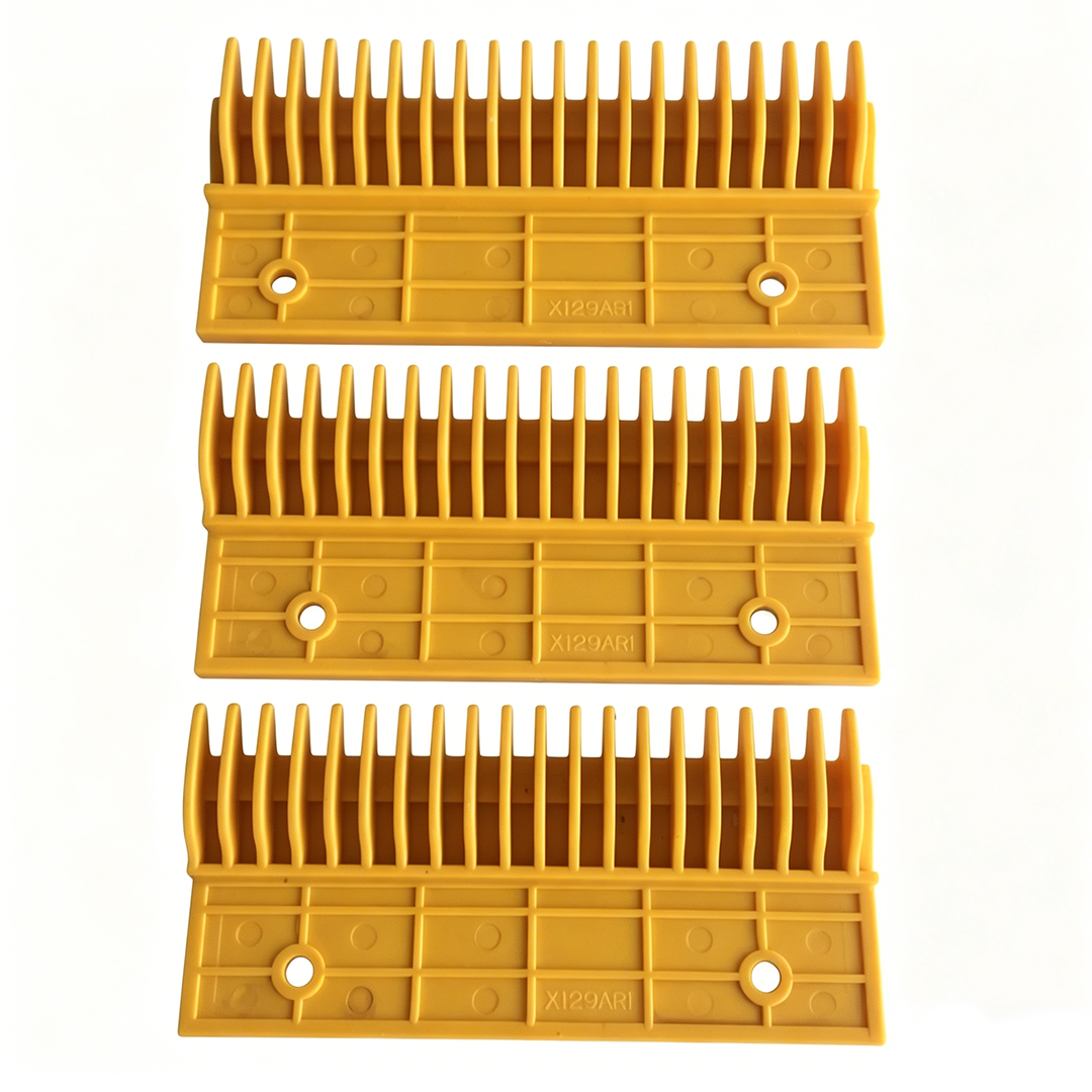 Fuji Escalator Plastic Comb Plate X129AR1 X129AS1 | 22 Teeth for Huasheng Fujitec