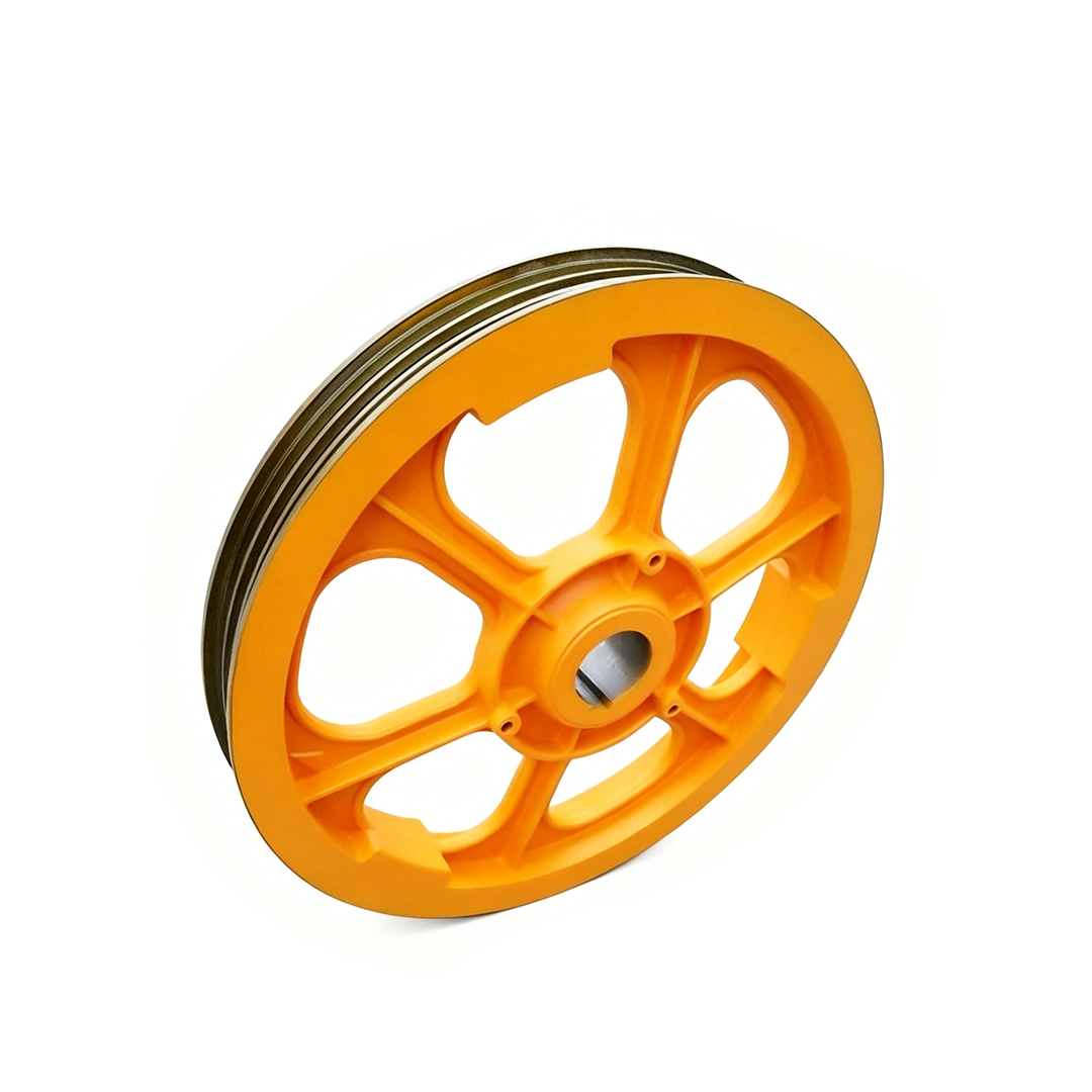 Otis 3100 Elevator Traction Sheave Wheel, 13VTR Host 565-755mm Diameter 3/4/5/6 Groove Rope Pulley
