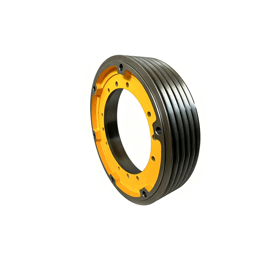 Hitachi HGP Elevator Traction Sheave CST-M105G, 400/420mm 5/6 Groove 10mm Rope Main Drive Wheel