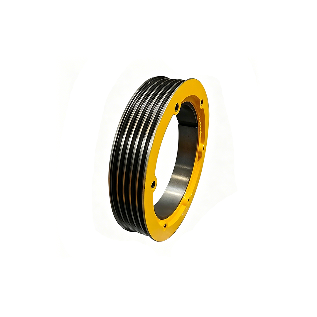 Yungtay Elevator Permanent Magnet Synchronous Traction Sheave GSD-MM, 400/480/550mm 5/6 Groove 10mm Rope Drive Wheel