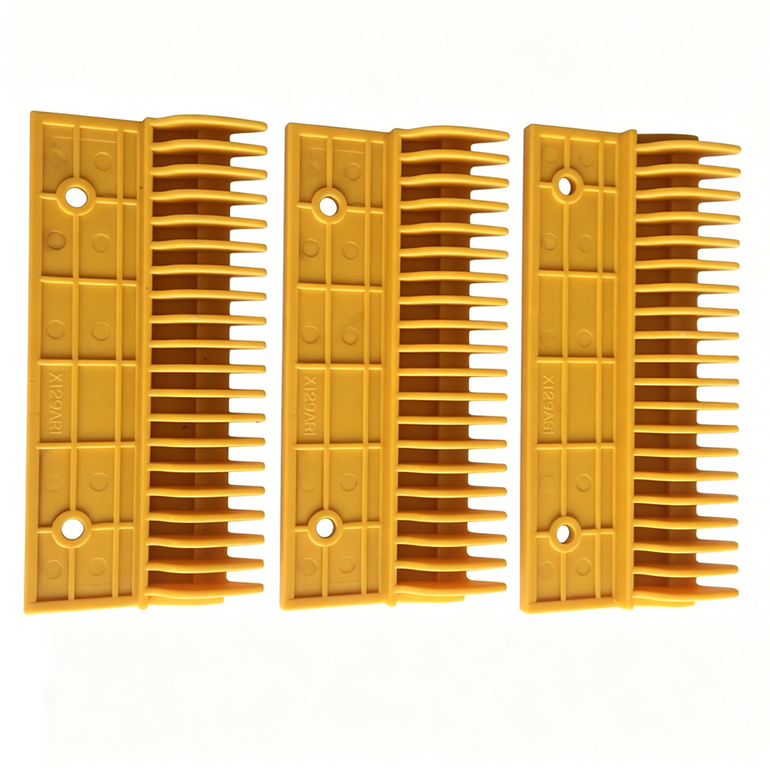 Fuji Escalator Plastic Comb Plate X129AR1 X129AS1 | 22 Teeth for Huasheng Fujitec