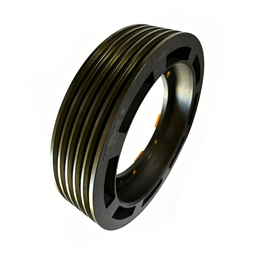 Otis Blu-ray Elevator Traction Sheave DAA20220B4, 400mm 4/5/6 Groove 10mm Rope Permanent Magnet Gearless Traction Wheel