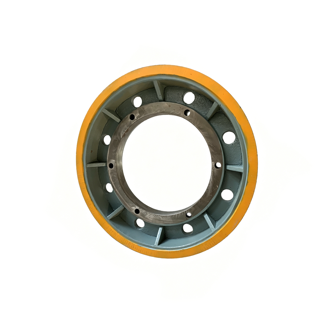 Mitsubishi Elevator Traction Sheave 635612, Elevator Main Host Drive Traction Wheel Spare Parts