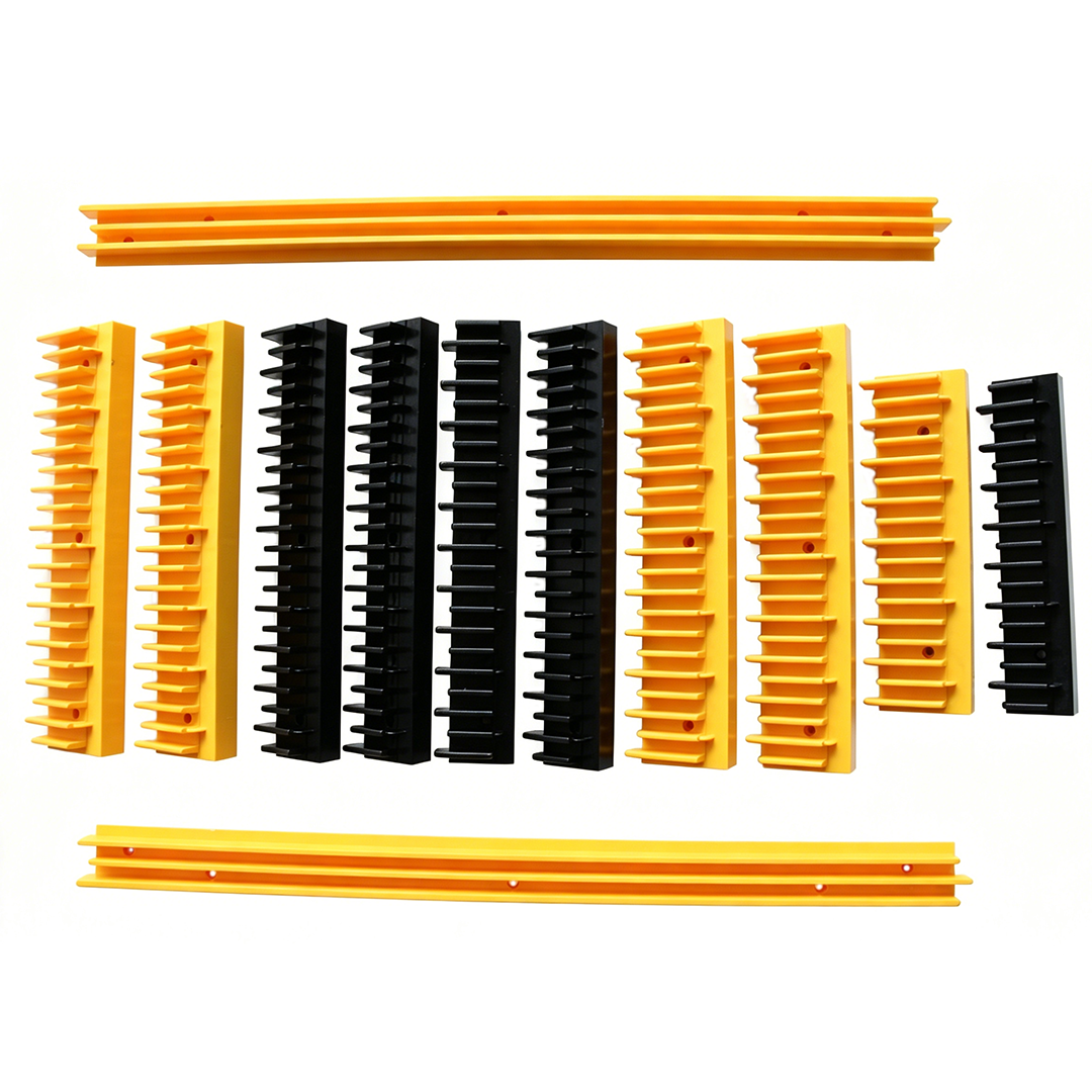 KLEE Escalator Step Border BEVG | Yellow & Black Plastic Demarcation Warning Strip