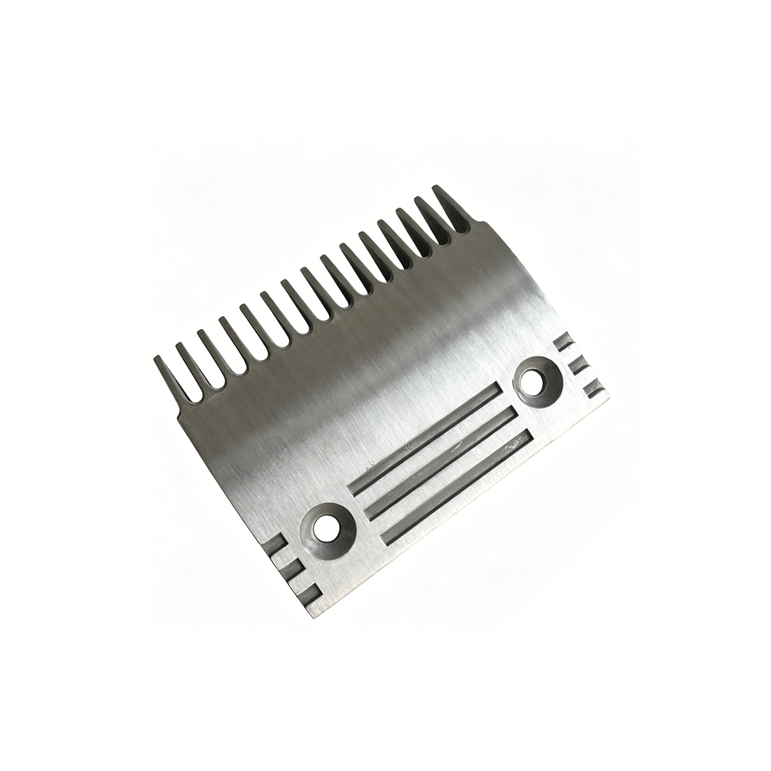Toshiba & Toyo Escalator Aluminum Comb Plate, 15 Teeth T221100C, Size 126*100mm, Hole Spacing 86mm
