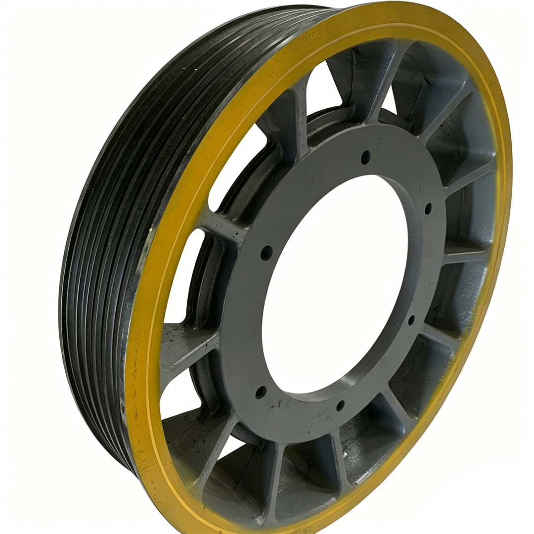 Mitsubishi Elevator Traction Sheave EM2470 EM2471 EM2430, 620/630/650/710mm 4-7 Groove 12/13/14/16mm Rope Wheel