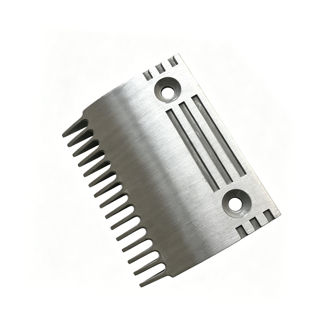 Toshiba & Toyo Escalator Aluminum Comb Plate, 15 Teeth T221100C, Size 126*100mm, Hole Spacing 86mm