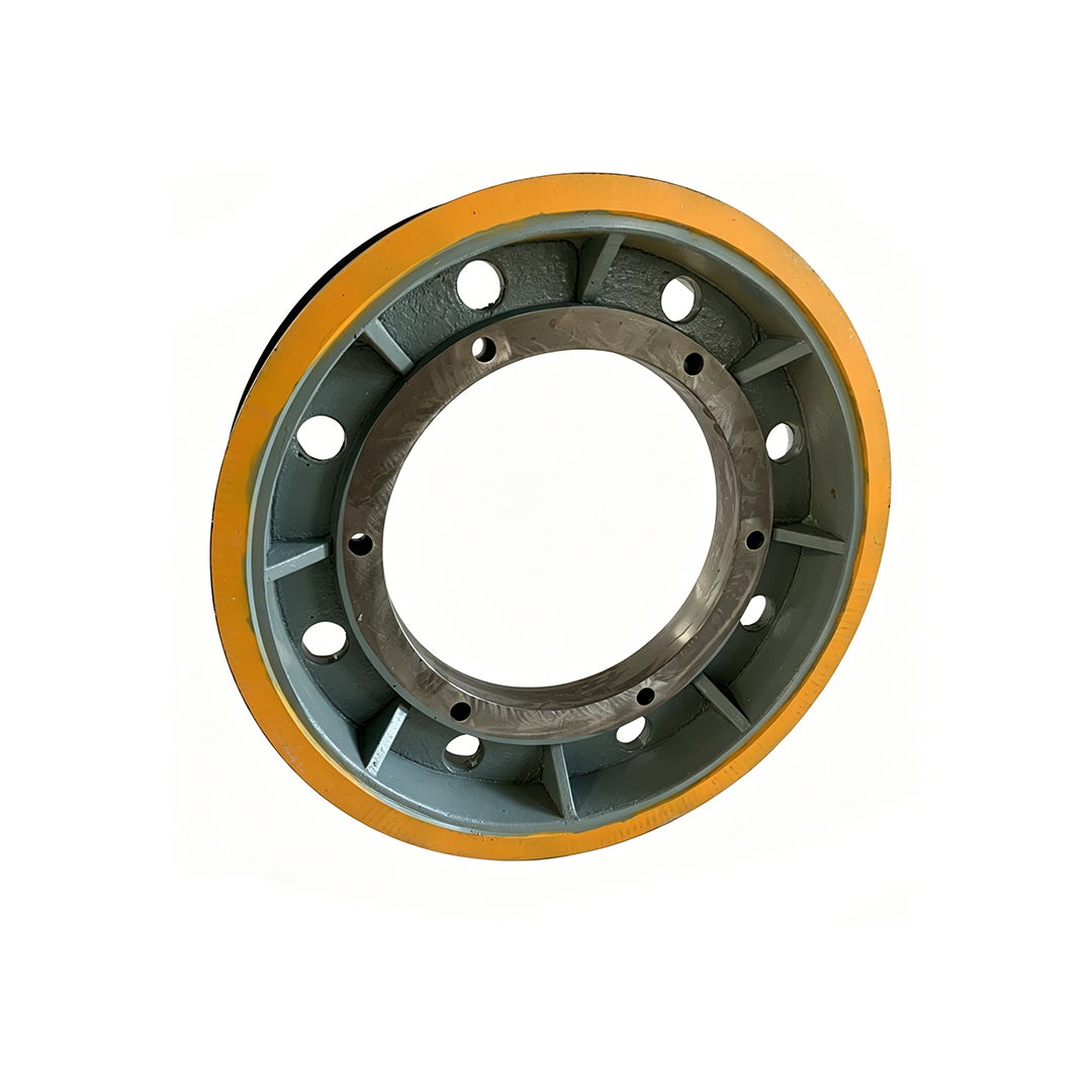Mitsubishi Elevator Traction Sheave 635612, Elevator Main Host Drive Traction Wheel Spare Parts