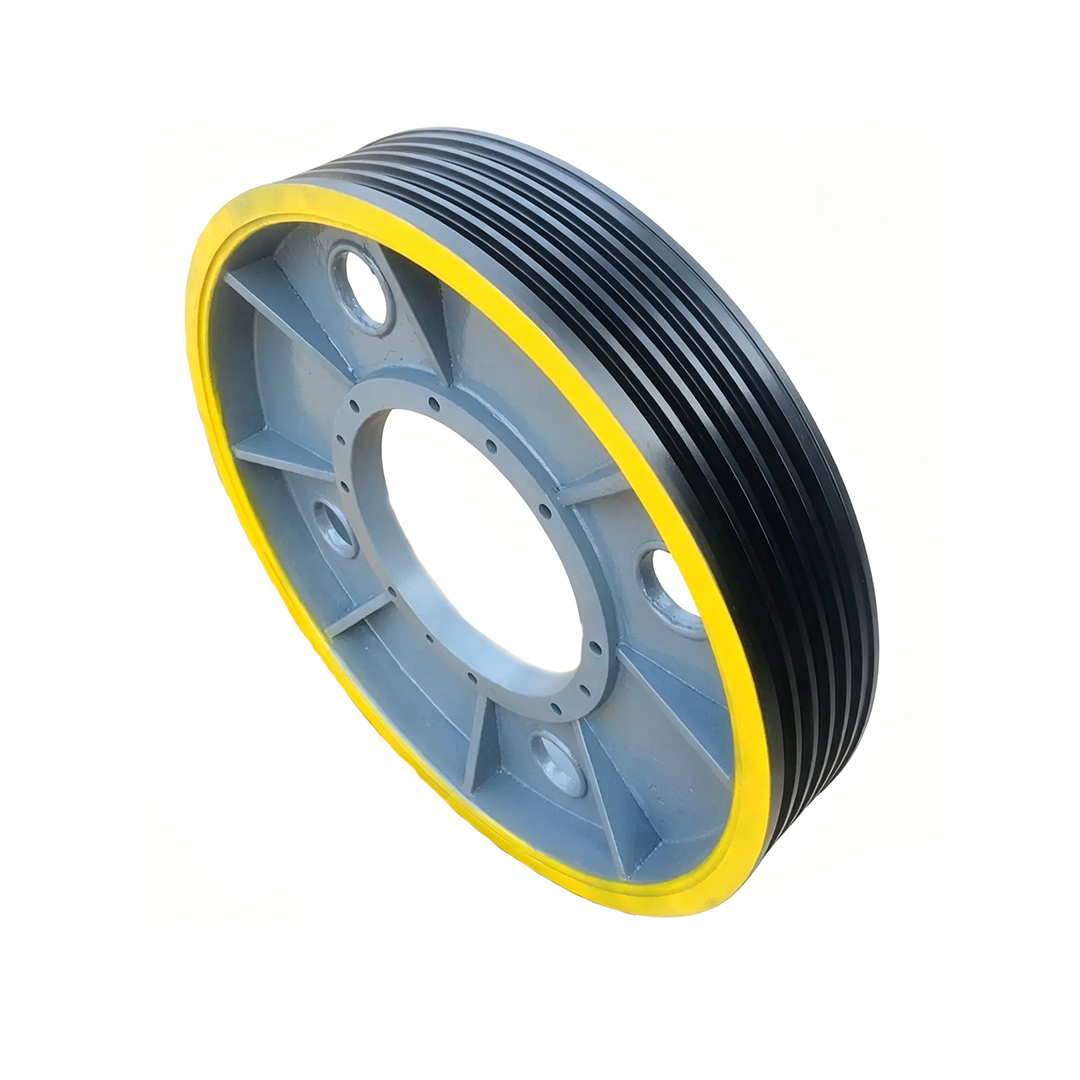 KONE Elevator Traction Sheave, 650/710/760mm 6-7 Groove 12/13/14mm Rope Main Traction Machine Drive Wheel