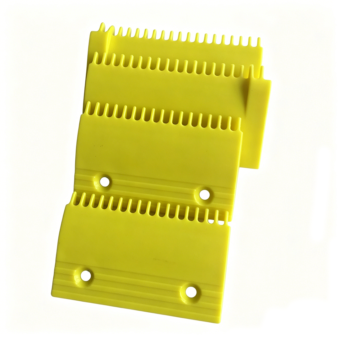 Yellow Fluorescent Escalator Comb Plate H2200145 H2200146 H2200147 17/19T for GR & Hitachi
