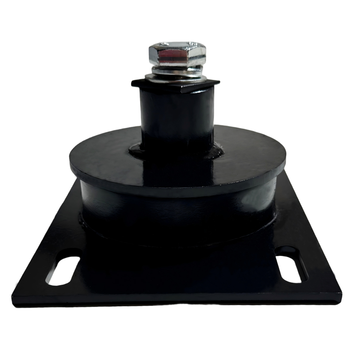 3-Slot Square Base Elevator Shock Absorber with Bolt | Rubber Vibration Damper