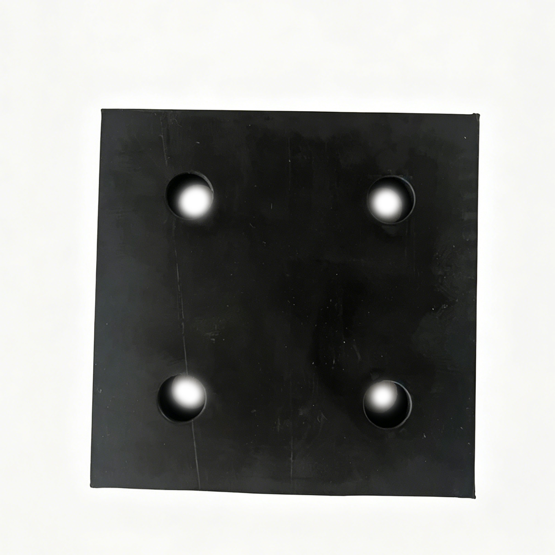 Elevator Buffer Rubber Pad | 4-Hole Shock Absorber for Elevator Safety