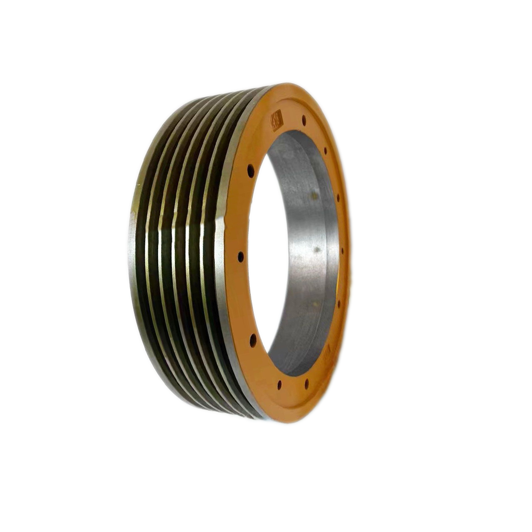 Xizi Otis Fuwodd Elevator Traction Sheave GETM3.OF, 400mm 3-6 Groove 8/10mm Rope Drive Wheel
