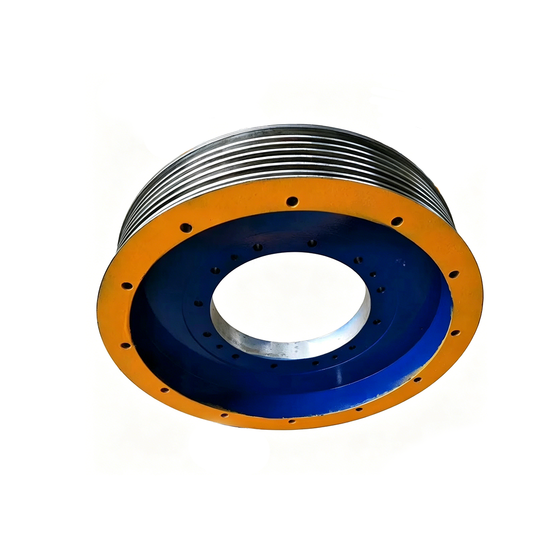 Mitsubishi Elevator Traction Sheave ZPML-J248, 560/620mm 4-7 Groove 10mm Rope Main Drive Wheel