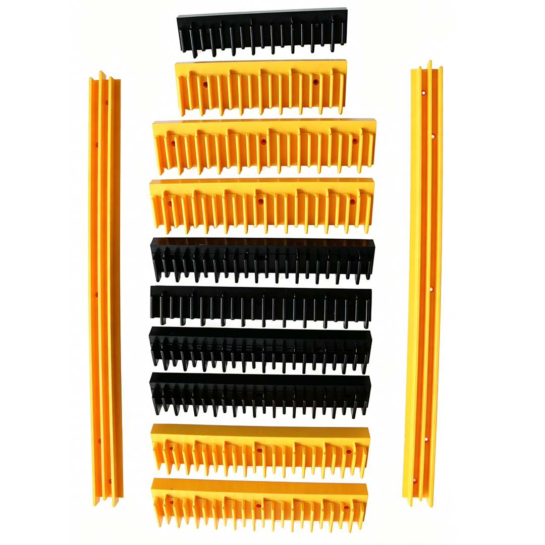 KLEE Escalator Step Border BEVG | Yellow & Black Plastic Demarcation Warning Strip