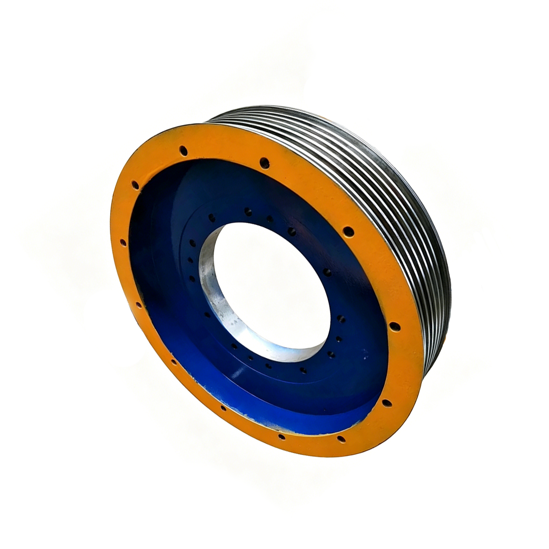Mitsubishi Elevator Traction Sheave ZPML-J248, 560/620mm 4-7 Groove 10mm Rope Main Drive Wheel