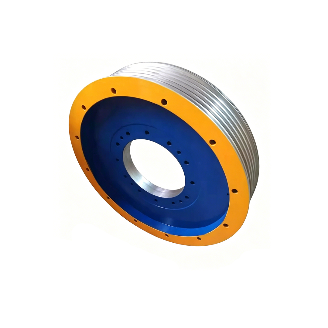 Mitsubishi Elevator Traction Sheave ZPML-J248, 560/620mm 4-7 Groove 10mm Rope Main Drive Wheel