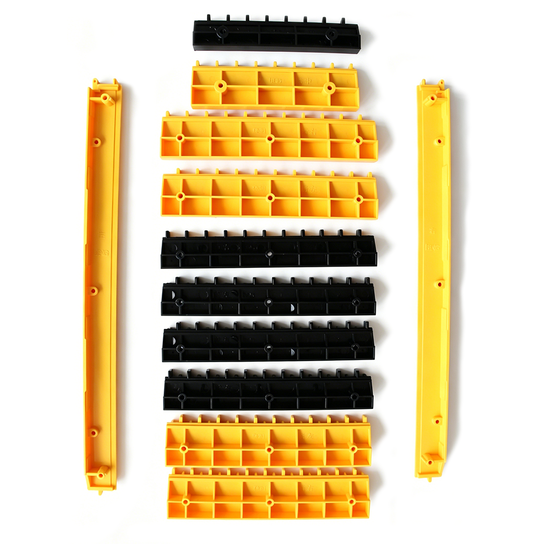 KLEE Escalator Step Border BEVG | Yellow & Black Plastic Demarcation Warning Strip