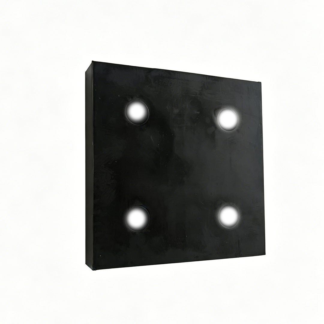 Elevator Buffer Rubber Pad | 4-Hole Shock Absorber for Elevator Safety