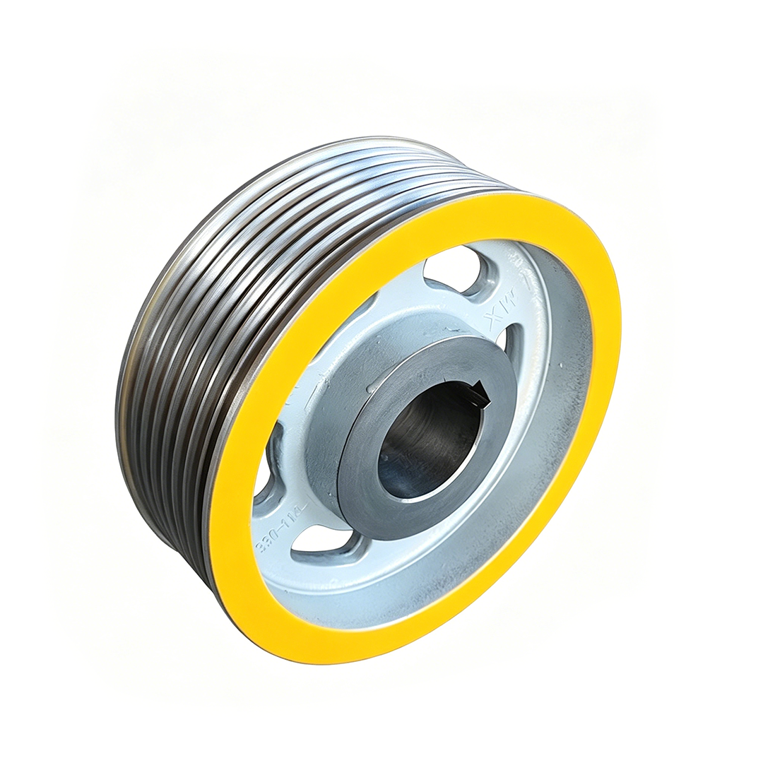 Toshiba Elevator Traction Sheave CV330 CV320, 330mm Diameter 5-12 Groove 8mm Rope Deflector Sheave Guide Wheel