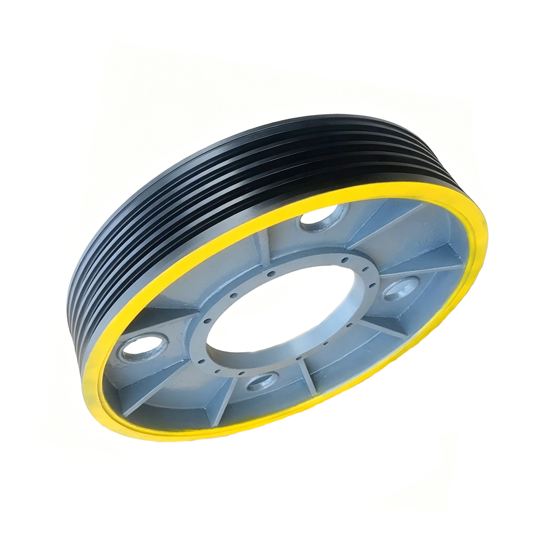 KONE Elevator Traction Sheave, 650/710/760mm 6-7 Groove 12/13/14mm Rope Main Traction Machine Drive Wheel