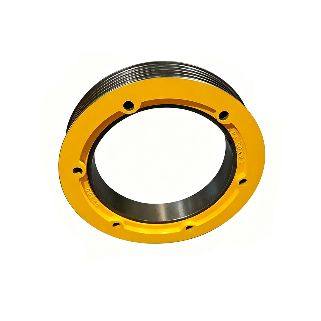 Yungtay Elevator Permanent Magnet Synchronous Traction Sheave GSD-MM, 400/480/550mm 5/6 Groove 10mm Rope Drive Wheel