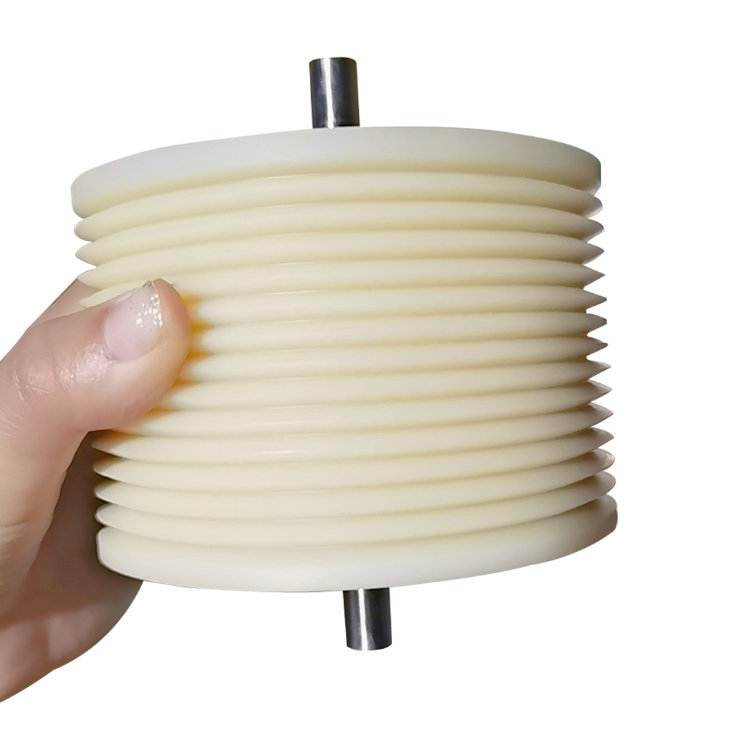 Heavy-Duty Thyssen Escalator Idler Wheel, Polyamide Roller with Integrated Shaft