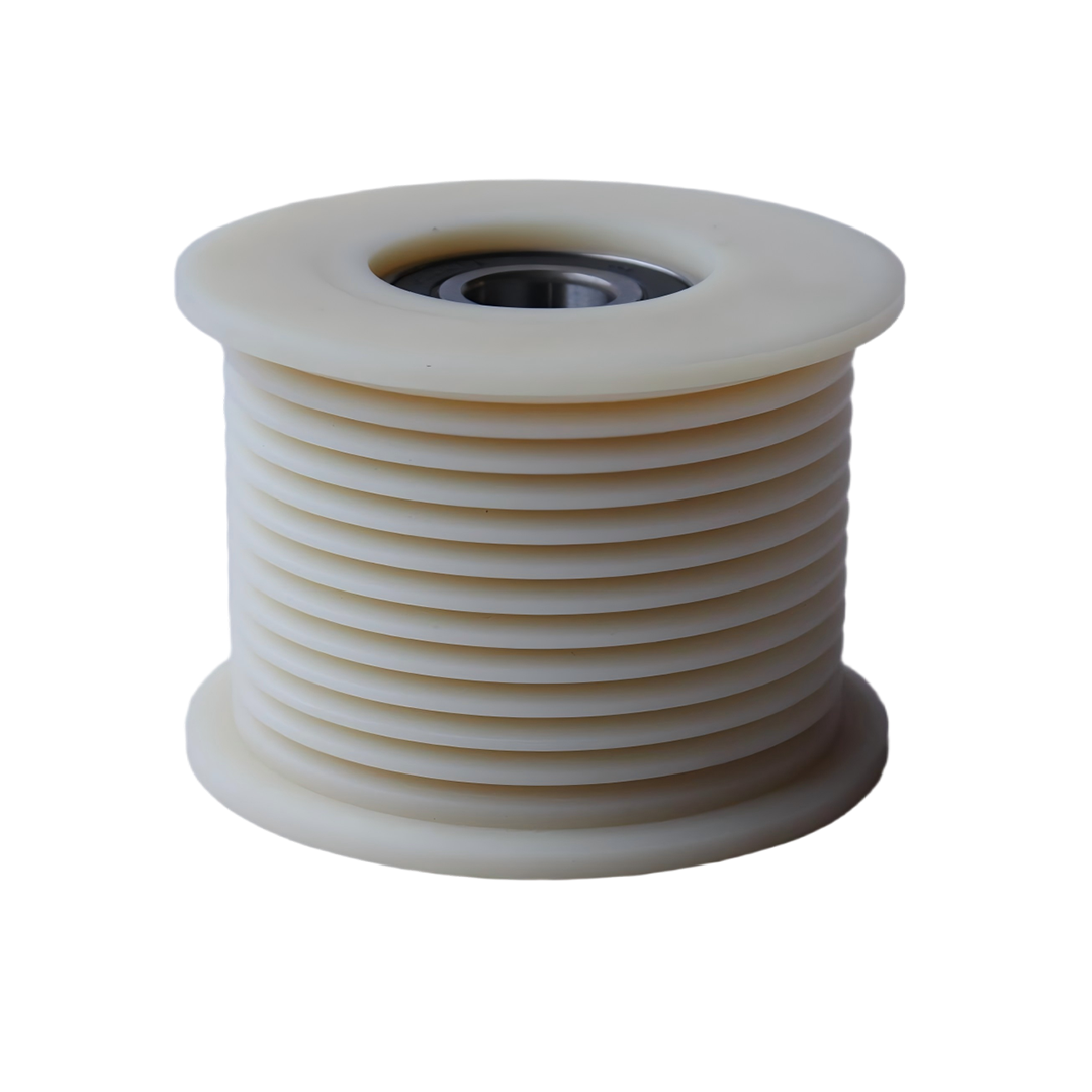 Escalator Handrail Polyamide Idler Pulley with Bearing, Multi-Groove Guide Roller