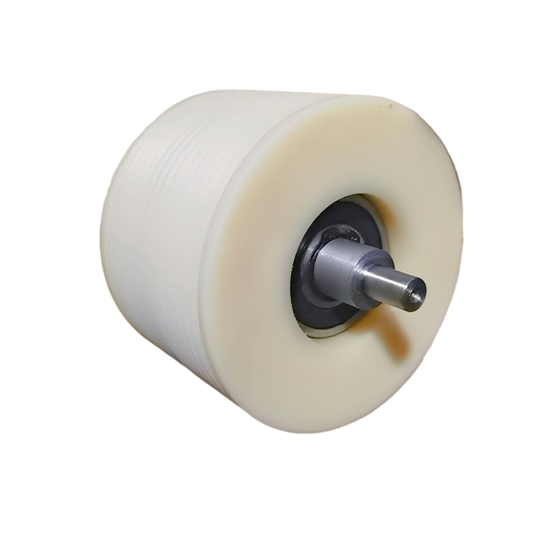 Heavy-Duty Thyssen Escalator Idler Wheel, Polyamide Roller with Integrated Shaft