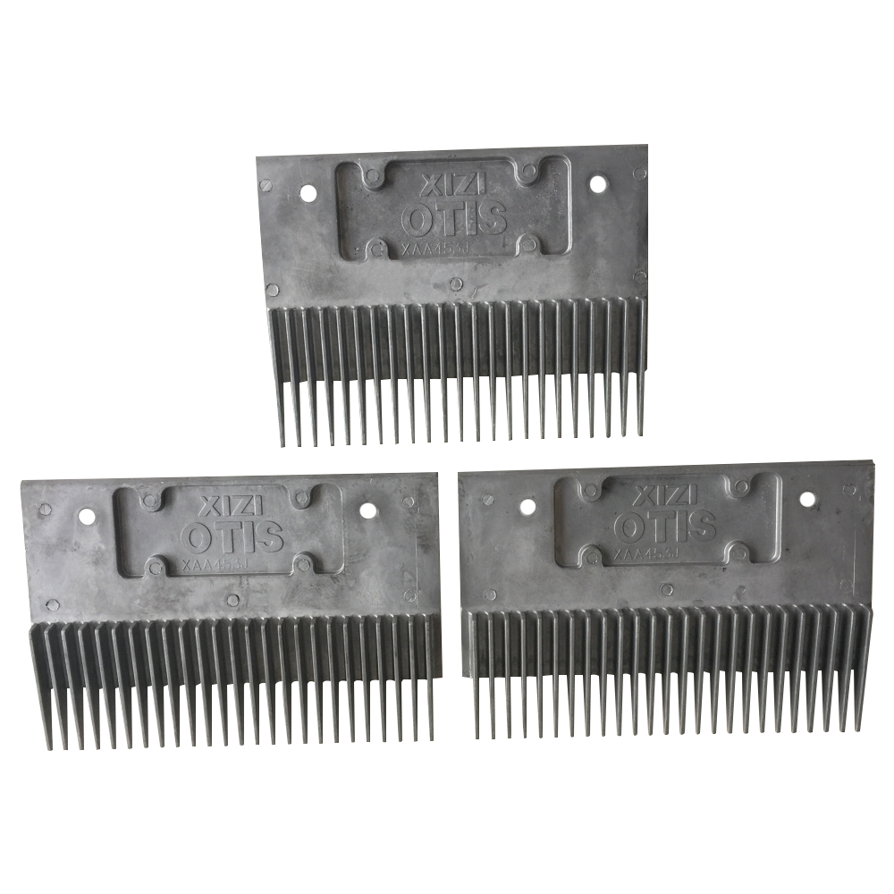 Xizi Otis Moving Walk Aluminum Comb Plate XAA453J, 23/25‑Tooth Replacement Spare Part